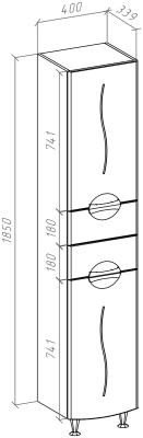 Пенал BELLEZZA Глория R 40*195 см