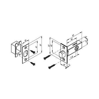 Задвижка PUNTO DB-45 GR Графит