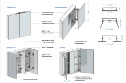 Зеркальный шкаф ALAVANN Cosmetic 90*80 см