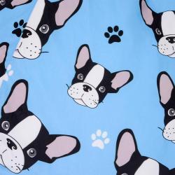 Кресло-мешок DREAMBAG Французский бульдог Голубой 95*135 см