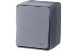 Выключатель SYSTEME ELECTRIC Atlas design Profi54 1 клавиша антрацит ATN544011