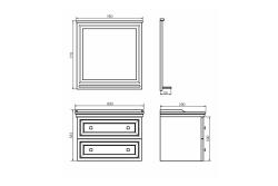 Тумба с раковиной COMFORTY Феррара 80 