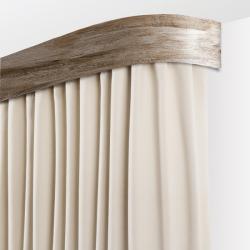 Карниз DDA Винтаж 3-х рядн. с/п 2,0 цв. дуб монтана