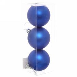Набор шаров СЕРПАНТИН Матовый синий 6 см