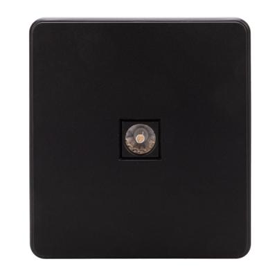 Розетка телевизионная KRANZ Round TV оникс KR-78-0723-3