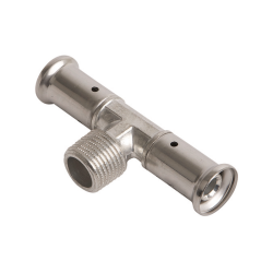 Тройник HENCO комбинированный пресс 32 мм 3/4" НР