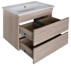 Тумба с раковиной АСБ-МЕБЕЛЬ Лира 60 дуб сонома