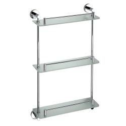 Полка для ванной BEMETA Omega стеклянная тройная 