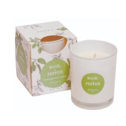 Свеча ROURA в стакане Базилик и перец
