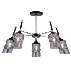 Люстра ЛАЙТ СФЕРА 3795/5 CH+BK Черный, хром