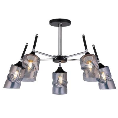 Люстра ЛАЙТ СФЕРА 3795/5 CH+BK Черный, хром