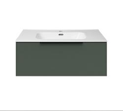 Тумба с раковиной LA FENICE Simpla 100 серо-зеленый