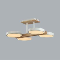 Люстра ODEON Plato 8030/72CL Белый, дерево