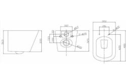 Унитаз подвесной BELBAGNO Due BB3103CHR-BS/SC