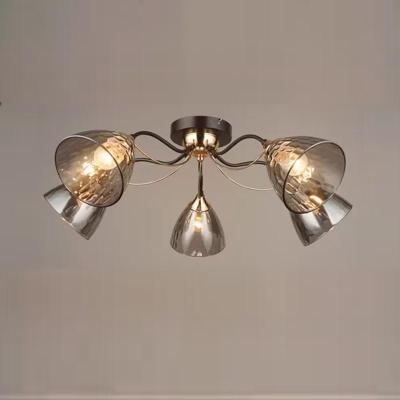 Люстра ЛАЙТ СФЕРА 4366/5 CF+FG Черный, золото