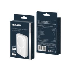Устройство зарядное REXANT Power Bank беспроводное белый 30-2054