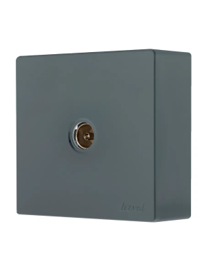 Розетка телевизионная LEZARD Leto TV графит 752-3400-130 