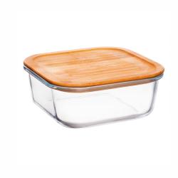 (АКЦИЯ) Контейнер стекл. квадр. 1230мл/17,5*17,5см /Appetite/