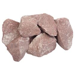 Камень ОГНЕННЫЙ КАМЕНЬ Кварцит малиновый колотая 20 кг
