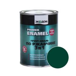 Грунт-эмаль ЭКОДОМ Зеленый мох 0,9 кг