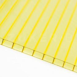 Поликарбонат сотовый Желтый 8 мм