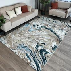 Ковер БЕЛЛА D007A - CREAM SHIRINK / BLUE FDY прямоугольник размер 1,6*2,3 м