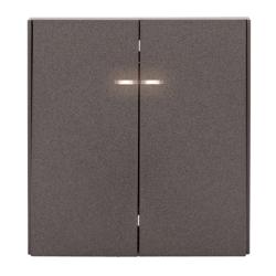 Выключателя KRANZ Strong 2 клавиши с подсветкой графит KR-78-0714-6