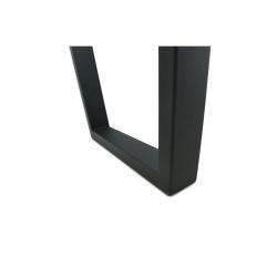 Стол АВРОРА Родос-А Пластик 3D Мрамор светлый/Алюминий/Черный матовый муар 1400*800 мм