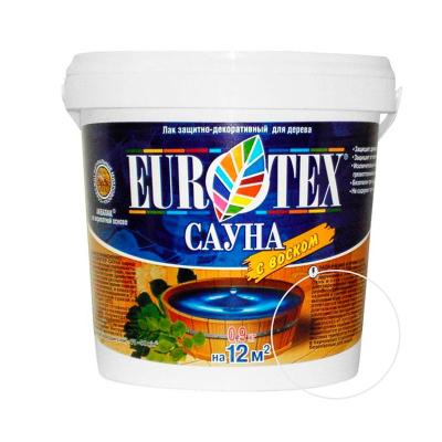 Лак EUROTEX Сауна шелковисто-матовый 0,9 кг