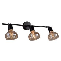 Спот ЛИГА СВЕТА PC21853 BK+CR/3C Черный, хром