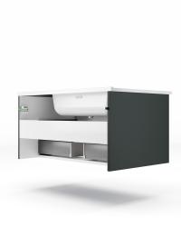 Тумба с раковиной LA FENICE Terra 60 серо-зеленый 