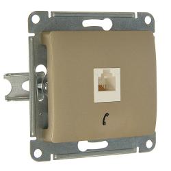 Механизм розетки телефонной SCHNEIDER ELECTRIC Glossa RJ11 титан