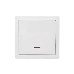 Выключатель LEZARD Leto 1 клавиша с подсветкой белый 752-0200-111