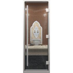 Дверь для бани DOORWOOD Хамам престиж Бесцветный левое 1900*700 мм