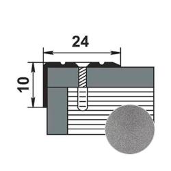 Профиль угловой ЛУКА ПУ 01 Серебро 01 п 1,8 м