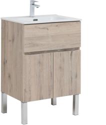 Тумба с раковиной AQUANET Алвита New 60 дуб велингтон