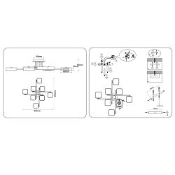 Люстра AMBRELLA Comfort FL4889/8 GR/WD Серый