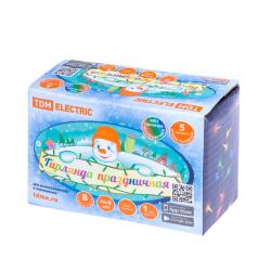 Гирлянда Нить TDM 8 режимов мультиколор 5 м