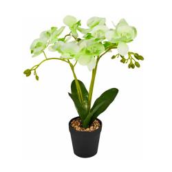 (АКЦИЯ) Цветок искусственный Орхидея зеленая 14*14*40см /LM23NY0234/Уникс/