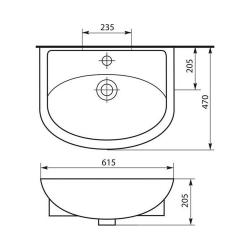 Тумба с раковиной RUVANN Slavna 60