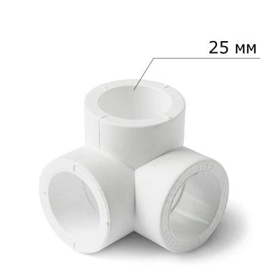 Тройник ПП PRO AQUA полипропилен двухплоскостной 25 мм Тройник ПП PRO AQUA полипропилен двухплоскостной 25 мм