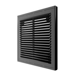 2121 Р Решетка разъемная с москитной сеткой 209х209 Black, ЭРА