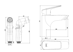 Смеситель для умывальника ESKO Kaliningrad KG27H