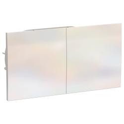 Розетка сетевая SYSTEME ELECTRIC Atlas design двойная со сдвижной крышкой жемчуг ATN000428