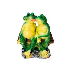 Фигурка для водоема Лягушки на лавочке