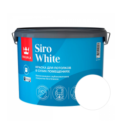 Краска TIKKURILA Siro White для потолка 9 л