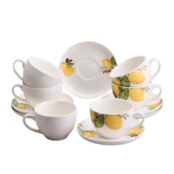 Чайный набор 12пр.6пер. 250 мл ЛЕМОН ТРИ/358-2222/lefard/