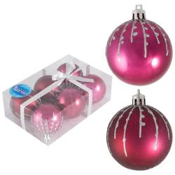 Набор шаров ВОЛШЕБНАЯ СТРАНА Классика фуксия 6 см