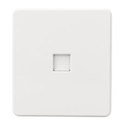 Розетка компьютерная KRANZ Round RJ45 перламутр KR-78-0724-1