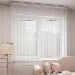 Тюль LEGRAND Ажур Снежно-белый 300*260 см